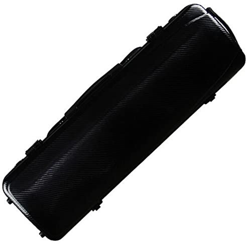 ZSHYP Violin Case 4/4 Full Size Hartschale, Violin Box Strong mit Hygrometer und Passwortsperre Superleicht,Black