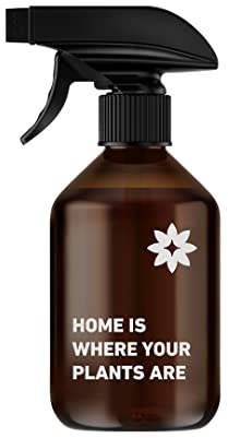 FARBIO Sprühflasche aus Glas 250ml, Zerstäuber, Leere Sprühflasche mit verstellbarem Sprühkopf, Sprühflasche für Zimmerpflanzen - Home is Where Your Plants Are
