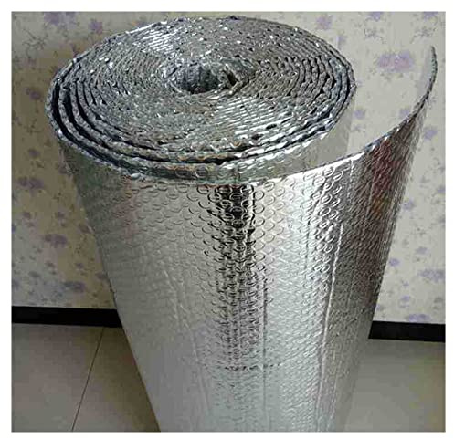 Self-adhesive Foil Insulation Ideal Insulation Packaging Easy To Install Bubbles Suitable For Attics, Lofts, Sheds, Caravans, Boats, Greenhouses, Pet Houses And Garage Vapour B(Size:1x30m(3.2x98.4ft))