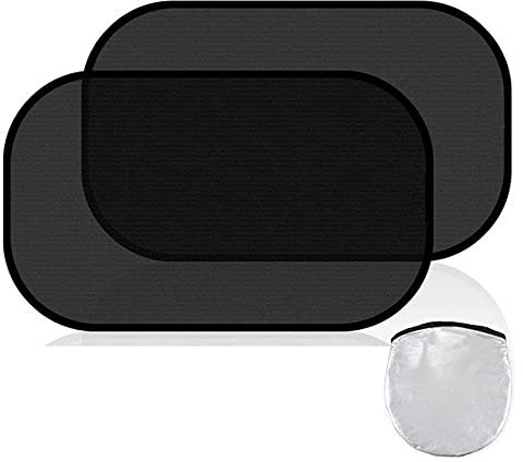 Sonnensegel für Kinder, 2 Stück, 50 x 30 cm, Universal-Sonnenschutz für Seitenfenster, Autozubehör, Verdunkelungsvorhänge für Fenster hinten, UV-Schutz