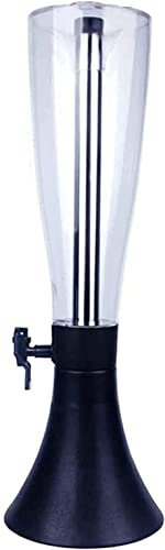 NAKEAH Dispensador de Bebidas Dispensador de Cerveza, Dispensador de Torre de Cerveza de Barril de Cerveza, Dispensador de Torre de Bebida Transparente de 4L (Color : BLU)