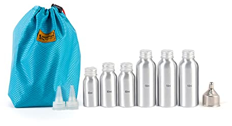 Outdoor Empty Seasoning Bottles Boxes Spice Shakers Jars with Storage Bag for Camping BBQ Picnic