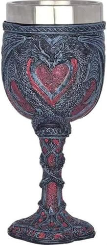 RYRYR Verre à vin rouge de luxe, verre à calice, coupe à calice, verre exquis, verre à dragon médiéval, verre à vin rouge personnalisé, dragon occidental, rétro