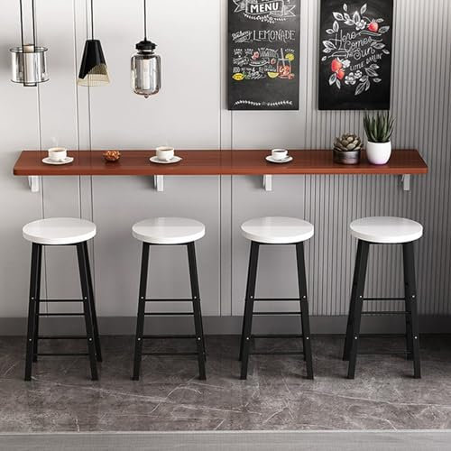 Hängender Klapptisch, Wandklapptisch, Wandklapptisch, Wandklapptisch, Wandklapp-Esstisch, Wandklapptisch aus Holz, Langer schmaler Tisch, geeignet für Milchtee-Shop, Stehtisch, Esstisch, Küc