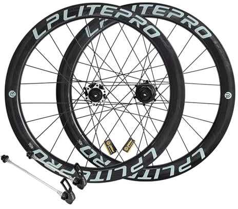 20 Zoll Carbonfaser Laufradsatz für Falträder, BMX Fahrrad Felge mit Schnellspanner 24H 100/135mm, Felgen mit Marmormuster