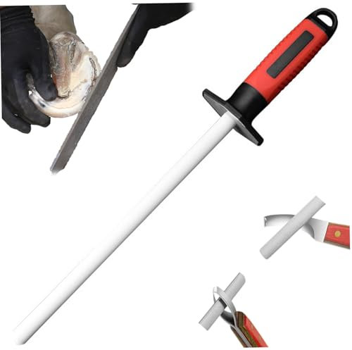 NIDONE Affitta per Coltello per Coltello da Zero da 10 Pollici Assicatore di Coltello per zigomi con Manico in Gomma Portatile Easy Hoof Hoof Knife Affitta