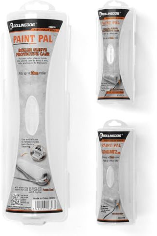 ROLLINGDOG 3PCS Roller Sleeve Protective Case Set-Keeps Rollers Moist and Prevents Paint from Smudging (one 9 and Two 4)