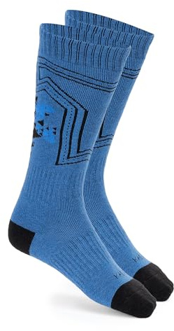 KADVA Calzini Sci per Bambini SKIO Taglia 28/30 in Colore Blu Marino in Lana Merino Calde e Traspiranti Calze Bambino Invernali L'Alta Struttura Protegge dalle Abrasioni negli Scarponi da Sci