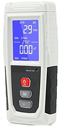 Contatore Geiger Rilevatore di radiazioni del campo elettromagnetico Tester Tester EMF Meter Portatile ricaricabile Domimeter Dosimeter Computer