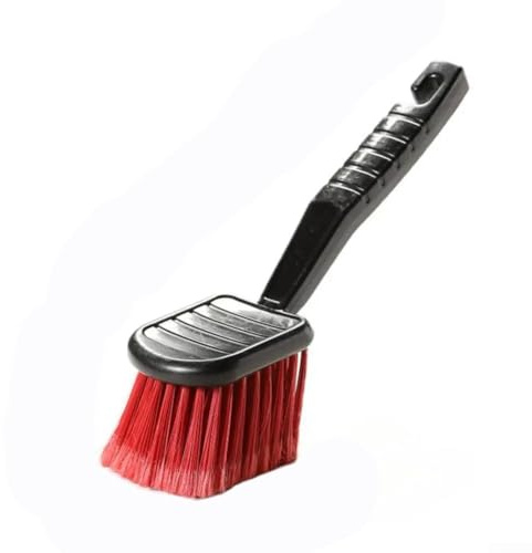 Brosse de nettoyage en poils doux de 25,4 cm pour l'entretien détaillé de la voiture, parfaite pour les pneus, les jantes et les rayons