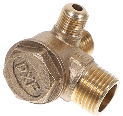 LIFKOME Machine Check Valve for Air Compressor Brass Material Non-Return Valve for Compressor Accessories for Easy Installation Use in Workshops