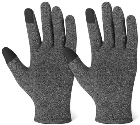 Hrlace Guantes de compresión para artritis para mujer y hombre, artritis reumatoide, antideslizantes, transpirables, guantes para conducir, andar en bicicleta, gimnasio, entrenamiento, al aire libre