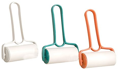 Hemobllo 3pcs Lint Roller Clothes Hair Remover Replaceable Sticky Roller for Pet Hair Removal Home Cleaning Tool