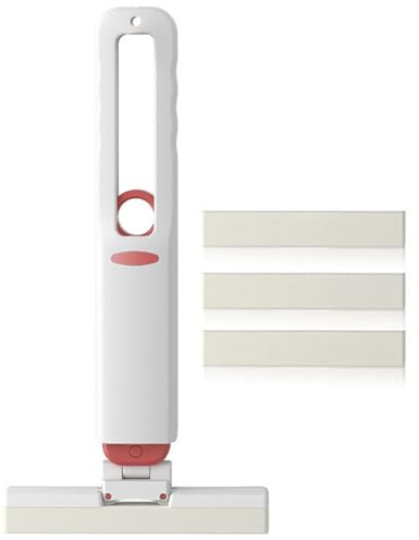 Poderoso Mini trapeador autodespreción, trapeador de Esponja Absorbente con 3 Cabezas reemplazables, autoportando para áreas pequeñas limpiando