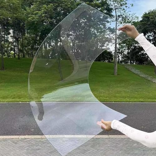 1mm Transparente Polycarbonat-Dachplatten, Klare Acryl-Kunststoffplatte, Dachdämmplatten, Leicht Zu Biegen Und Zu Schneiden, UV-Beständige Ersatzplatten,W×L-0.7x3m