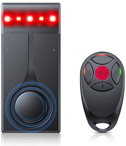 Car Security Alarm with Wireless Remote, 108dB Loud Siren, 3-Level Sensitivity, Vibration Sensor for Anti-Theft, Universal for Sedan, SUV, Truck (Upgrade 4.0)