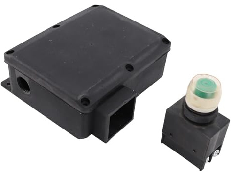 Jeffergarden Electric Wood Splitter Motor Switch Box, ABS Material, Easy Replacement, Compatible with FM8 FM10 FM16 Series, for 4-8 Ton Horizontal Electric Wood Splitters