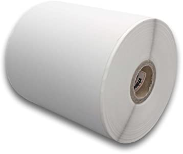 vhbw Etiketten-Rolle 102mm x 44,3m (1 Etikette) kompatibel mit Brother TD-2130, TD-4100, TD-4000, TD-2130N Etiketten-Drucker Weiß