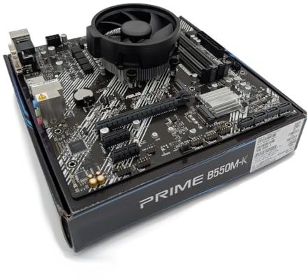 Ryzen 7 5700X 3.4Ghz (Turbo 4.6Ghz) 8 Core 16 Thread CPU, Prime B550M-K Motherboard Pre-Built Bundle NO RAM