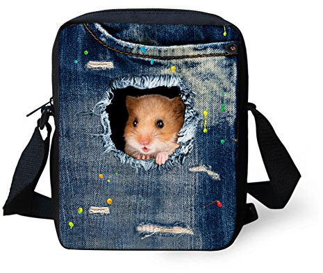 Binienty Kinder Messenger Bag Kleine Crossbody Schulter Handtaschen für Reise Schule Wandern