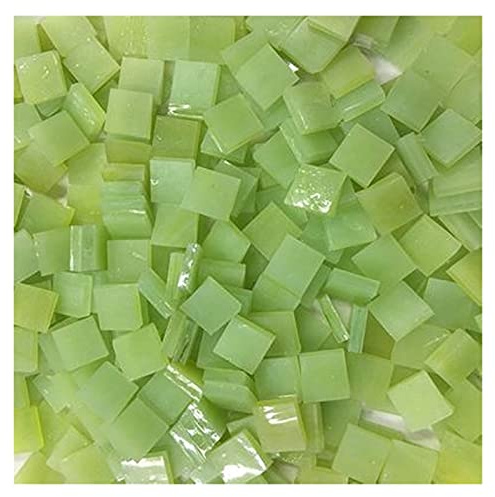 LUOSHUAI Tesselles mosaique 50G / Sac Couleur Mixte carré carré Clair mosaïque de mosaïque pour DIY Faire de la mosaïque Artisanale Mosaique Verre (Color : Green, Weight : 50g)
