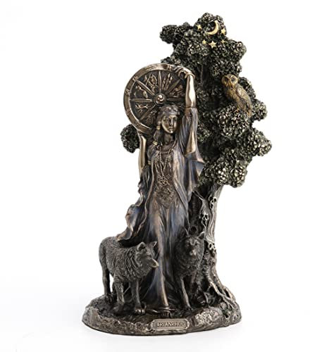 Veronese Design Arianrhod Statue en résine coulée à Froid Finition Bronze Antique 24,1 cm