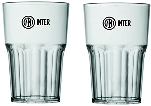 Inter Set mit 2 Cocktail-Gläsern, Kunststoff, transparent