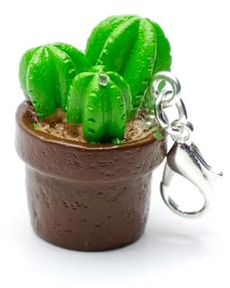 Miniblings Cactus Charm Fermeture Éclair Pendentif Plante En Pot Colonne Cactus 3
