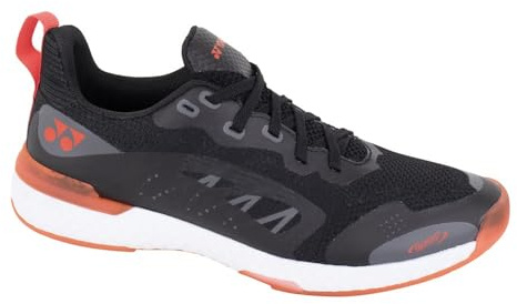 Yonex Power Cushion Hallenschuhe Herren (carpet), Farbe:schwarz/rot, Größe:45