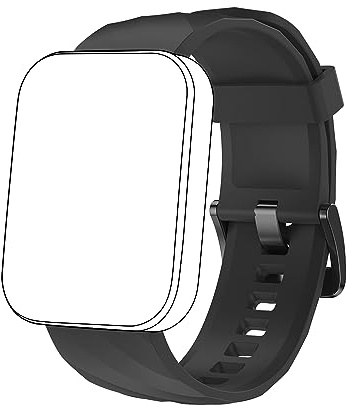 RUIMEN Correa de reloj inteligente D1, correas de repuesto impermeables ajustables de silicona suave para reloj inteligente D1 (Negro)