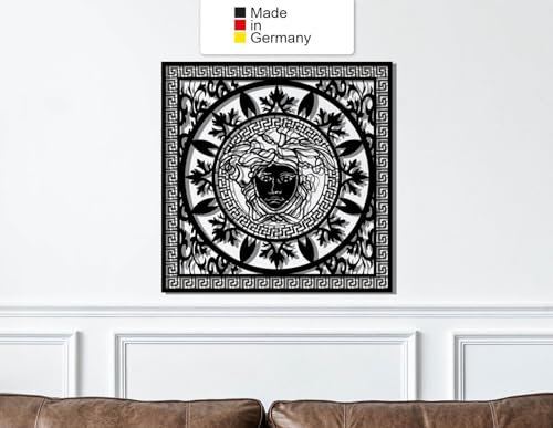 Medusa, Metall Wanddeko, Wanddeko Aus Metall, Metal Wall Art (Größe: 30 x 30 cm)