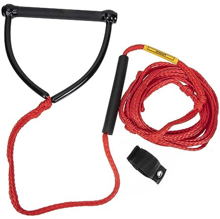 POPETPOP Water Ski Rope Handle and Wear-resistant Wakeboard Rope Portable Hollow Water Skiing Strap for Watersports and Tubing Activities