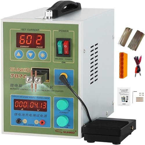 ZQJYMXY Lithium battery welding machine 18650 Battery Spot Welder Button Battery Welding Machine Battery Butt Welder for Lithium Batteries with Cooling System and Intelligent Welding Function