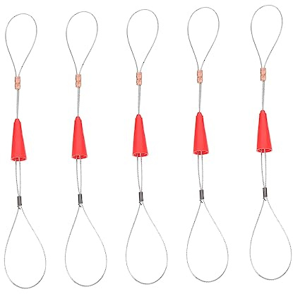 Estrattore Cavi Portatile 5 Pezzi, Argento, PC e Filo Ferro | Cavi e Filo, Installazione Cablaggi, Antiusura e Uso Semplice, Set Compatto da 5 Unità