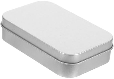Levemolo Small Metal Tin Box Rectangular Tin Lid Portable Box for Party Favors Candy and Small Items