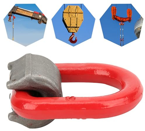 Dioche Manille à Anneau en D forgé en Acier allié, Manilles à Anneau de Levage Haute Résistance, en Acier allié, dureté élevée, Forte Résistance aux chocs. Traitement de Surface de (2T)