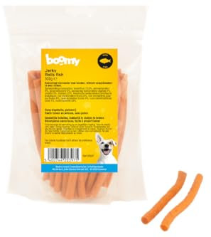 Boomy - Jerky Rolls - Glutenfreie Hundesnacks - Kaustäbchen mit hohem Fleischanteil - Hundebonbons (300g, Thunfisch)