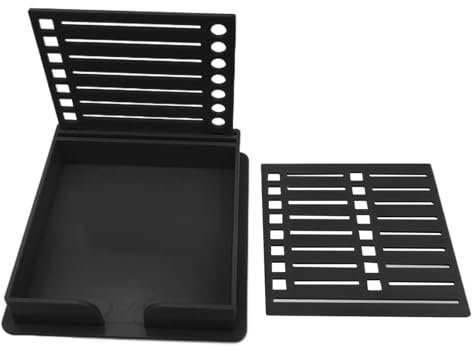 Acunny Zettelbox Pen Holder Silikon Stiftehalter Schreibtisch Haftnotizen Halter, Organizer Metall Mesh Büro Organisator, Memo