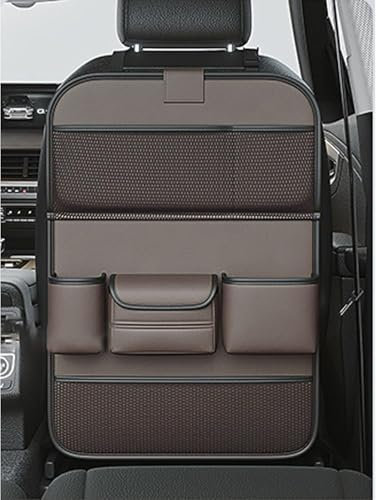 ZanLIn Autositz Rücksitz Organizer für VW Caddy 2005-2018, Rückenlehnenschutz Auto Kinder, Aufbewahrungstasche mit Klapptisch