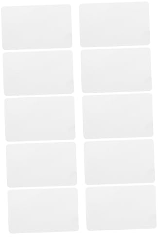 Angoily Lot De 10 Cartes De Nettoyage Pour Lecteur De Cartes Terminal De Carte De Crédit Avec Velours En Pvc Blanc