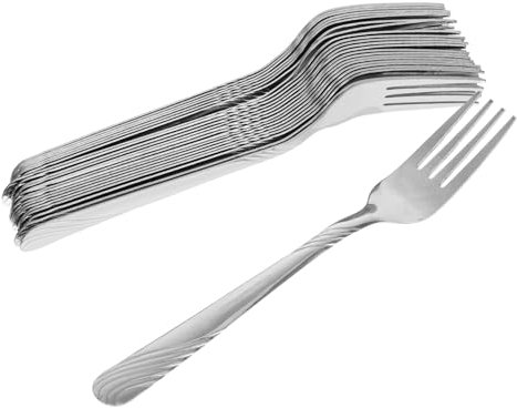 Alipis 24piezas Cubiertos Inoxidable Tenedores De Mesa Tenedores De Ensalada De Postre Para Diario