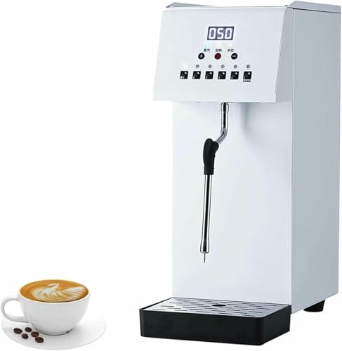 XSDAJSD Macchina a Vapore Completamente Automatica, Ingresso Acqua, schiumalatte Intelligente con Riscaldamento a Vapore, Macchina per schiumare Il Latte Elettrico a Vapore da 2500 W per tè e caffè