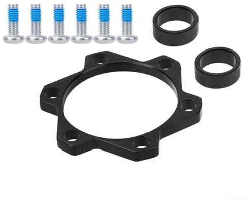 Filteilect Nabenumwandlungsadapter für 6-Bolzen Scheibenbremse, Aluminiumlegierung, Transfersitz mit CNC, eloxierte Oberfläche, 100 mm auf 110 mm und 142 mm auf 148 mm (vorne)