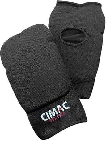 CIMAC Karate Fist Protectors - Child (8cm Glove Width) - Suitable for Boxing, Karate, MMA, Boxing, Muay Thai, & Other Contact Sports, 12mm Thick EVA Foam Padding, Elasticated Bandage-Type Material