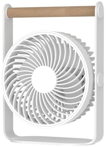 Ventilador de escritorio USB con fuerte flujo de aire, funcionamiento silencioso y 3 ajustes de velocidad, refrigeración portátil compacta para el hogar, oficina, dormitorio, alimentado por USB para