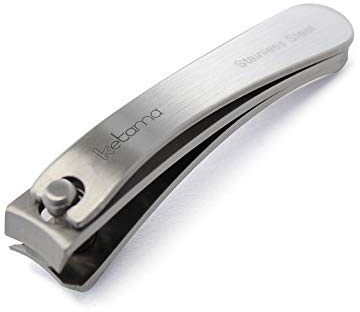 Ketama® | NAGEL-KNIPSER aus rostfreiem Edelstahl - 6cm lang - NAGEL-ZWICKER zum einfachen Kürzen der Fingernägel & Fußnägel - für Maniküre + Pediküre - sterilisierbar - Nagelschneider Clipper Knipser