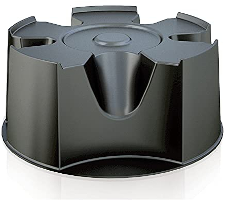 TS Exclusiv Regentonnen-Standfuß, Schwarz, Kunststoff, Rund, CISTERN, 360 Liter, 50 cm x 22 cm