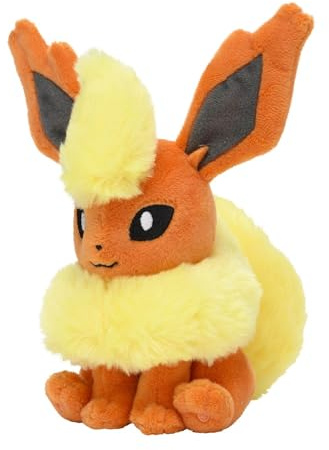 Pokemon Center Original Pokemon Fit Flareon Pyroli Flamara Plush Peluche Plüschtier