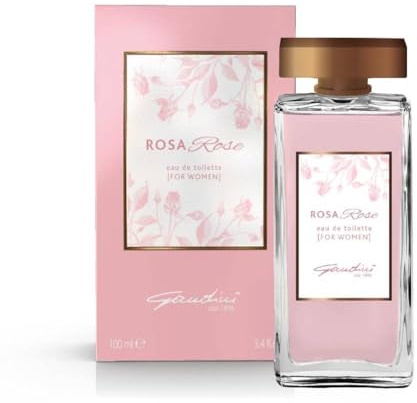 Gandini, Rosa Rose, Profumo da Donna, Eau de Toilette, Fragranza con Note Fiorite di Litchi, Bergamotto, Rosa Damascena, Fresia, Magnolia, Mughetto, Legno di Cedro, Legno Ambrati e Muschio, 100 ml