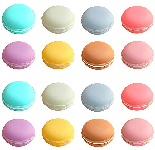 Rocutus Boîte à bijoux en forme de macaron 16 pièces